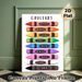 French Color Crayons Painting Poster, Vibrant Flat-style Colorful French-labeled Crayons Poster, Assists With French Color Vocabulary Learning, Ideal_maomaolike.com