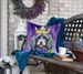 Bergamasco Sheepdog King Of Mardi Gras Throw Pillow Machine Washable, Indoor Outdoor Decorative Pillow For Couch, Bed Or Patio, 18Hx18W_maomaolike.com