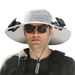 Hot Sale Wide Brim with Solar/USB Charging Fan Fisherman Cowboy Sunshade Hat for Outdoor Riding Hiking Fishing_maomaolike.com