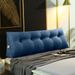 SOGA 2X 180cm Blue Triangular Wedge Bed Pillow Headboard_maomaolike.com