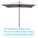 10 X 6.5Ft Rectangular Patio Solar LED Lighted Outdoor Market Umbrellas With Crank And Push Button Tilt For Garden Shade Swimming Pool_maomaolike.com