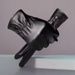 Touch screen PU leather gloves Men's PU cycling plus fleece warm women's ski gloves_maomaolike.com
