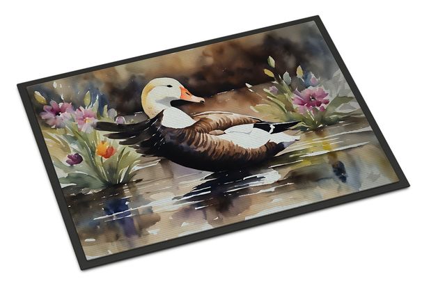 Common Eider Duck Doormat Front Door Mat Indoor Outdoor Rugs For Entryway, Non Slip Washable Low Pile, 24H X 36W_maomaolike.com