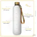 New 1L Bottle With Time Stamp BPA Free Reusable Fitness Sports Outdoor Travel Leakproof Water Cup Frosted Kettle_maomaolike.com