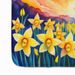 Daffodils In Color Memory Foam Kitchen Mat Machine Washable Anti-Fatigue Mat Cushion Comfort Bath Mat Or Kitchen Rug_maomaolike.com