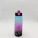600ML Gradient Color Astronaut Plastic Space With Cartoon Sticker Drinking Water Bottle Outdoor Sports Tr_maomaolike.com