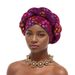 New Fashion Temperament Small Print Stamping Fried Dough Twists Braid Hat Muslim Baotou Headband_maomaolike.com