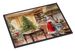 Cookies With Santa Claus Mrs. Claus Doormat Front Door Mat Indoor Outdoor Rugs For Entryway, Non Slip Washable Low Pile, 24H X 36W_maomaolike.com