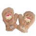New Cake Series Plush Gloves, Korean-style Ins Couple's Cross-neck Scarf, Autumn And Winter Cycling Warm Gloves_maomaolike.com