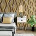 45cm*2000cm Luxury Gold Beige Wave Peel And Stick Wallpaper, 3D Abstract Waterproof Wall Covering For Living Room TV Background Accent Wall_maomaolike.com