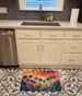Agapanthus In Color Memory Foam Kitchen Mat Machine Washable Anti-Fatigue Mat Cushion Comfort Bath Mat Or Kitchen Rug_maomaolike.com