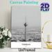 Tehran Milad Tower City Landmark Painting Poster, Monochrome Minimalist Urban Skyline Poster, Sleek Elegant Wall Decor Suitable For Living Room_maomaolike.com