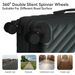 Luggage Sets ABS Hardshell 3pcs Luggage, Lightweight Durable Suitcase Sets Spinner Wheels Suitcase With TSA Lock 20''24''28'' Available(Dark Green)_maomaolike.com