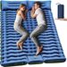 Double Sleeping Pad - Self Inflating Sleeping Mat 4" Extra-Thick for 2 Person with Pillow Built-in Foot Pump Camping Pad for Backpacking, Hiking_maomaolike.com