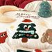 Christmas Lamb Wool Four-Piece Milk Velvet Thickened Winter Warm Cartoon Holiday Bedding Set_maomaolike.com