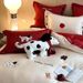 Cartoon Style Bear 100S Long-staple Cotton Four-piece Set Cute Dog Embroidery Duvet Cover Bed Sheet All-cotton Bedding_maomaolike.com