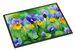 Illinois Violet In Watercolor Doormat Front Door Mat Indoor Outdoor Rugs For Entryway, Non Slip Washable Low Pile, 24H X 36W_maomaolike.com