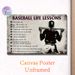 Baseball Life Lessons Painting Poster, Vintage Distressed Style Poster, Inspirational Motivational Quotes With Baseball Player Silhouette, Suitable_maomaolike.com