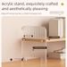 Acrylic Countertop Book Storage Rack Bookshelf Living Room Snack Cup Holder Desktop Organizer Multi-layer Magic Tool_maomaolike.com