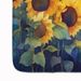 Sunflowers In Watercolor Memory Foam Kitchen Mat Machine Washable Anti-Fatigue Mat Cushion Comfort Bath Mat Or Kitchen Rug_maomaolike.com
