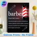 Barber Definition Painting Poster, Sleek Dark-themed Graphic Poster, Witty Descriptive Design Suitable For Barbershops And Grooming Studios_maomaolike.com