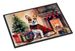 Corgi Cozy Christmas Doormat Front Door Mat Indoor Outdoor Rugs For Entryway, Non Slip Washable Low Pile, 24H X 36W_maomaolike.com