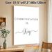 Communication Is Key Typography Painting Poster, Minimalist Black & White Typographic Poster, Inspirational Quote Decor Ideal For Office, Living Room_maomaolike.com