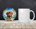 Dogue De Bordeaux Luau Large Sandstone Coasters Pack Of 4 Absorbent Round Coasters Decor Gifts For Men Or Women, 4 In, Multicolor_maomaolike.com