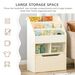 Kids Bookcase Multi-Shelf Book Rack With Mobile Drawer For Books, Toys, White_maomaolike.com
