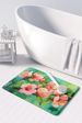 Delaware Peach Blossom In Watercolor Memory Foam Kitchen Mat Machine Washable Anti-Fatigue Mat Cushion Comfort Bath Mat Or Kitchen Rug_maomaolike.com