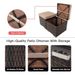 2 Wicker Ottomans, Multipurpose Outdoor Furniture For Patio, Backyard, Additional Seating, Footrest, Side Table W/Storage, Removable Cushions_maomaolike.com