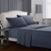 100% Cotton Percale Sheets 4 Pieces Bedding Set - Flat, 1 Fitted Sheet 2 Pillowcases, Crisp Cool And Strong Bed Linen_maomaolike.com