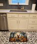 Norwich Terrier Spooky Halloween Memory Foam Kitchen Mat Machine Washable Anti-Fatigue Mat Cushion Comfort Bath Mat Or Kitchen Rug_maomaolike.com