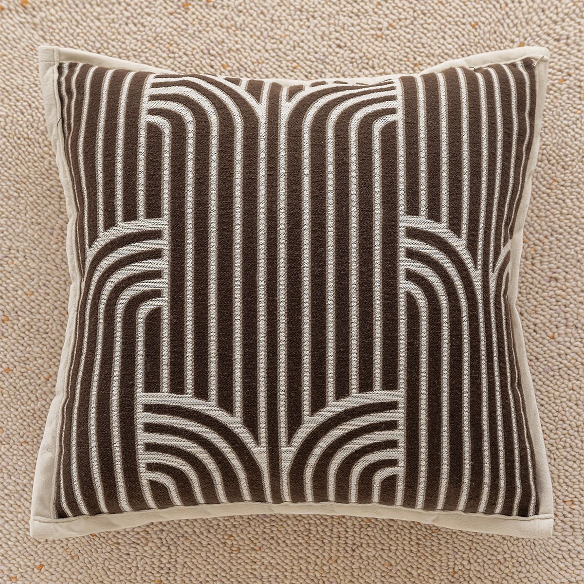 Home Garden Light Luxury And Quiet Style Sofa Pillowcase Model Room Living Room Decorative Pillow Nordic Cushion Bed Backrest_maomaolike.com