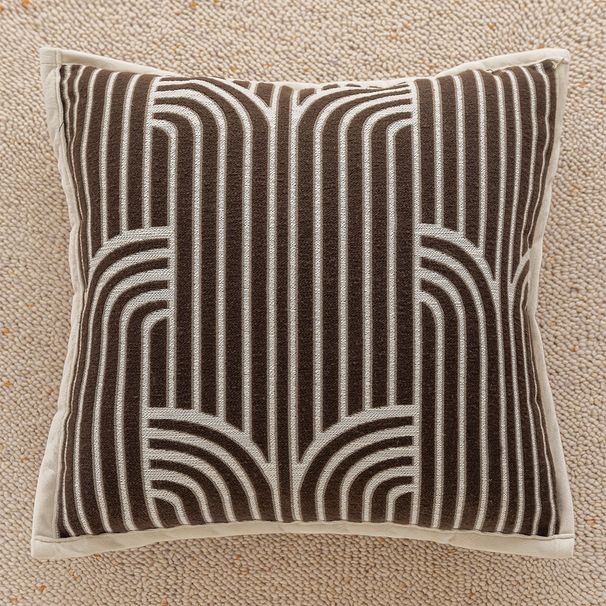 Home Garden Light Luxury And Quiet Style Sofa Pillowcase Model Room Living Room Decorative Pillow Nordic Cushion Bed Backrest_maomaolike.com