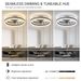 20 Smart Silent Ceiling Fan With Light Crystal Flush Mount LED Fan Lamp With Hidden Blades And Natural Airflow System, Designed For Bedroom, Kids' Room And Study_maomaolike.com