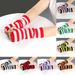 Unisex cosplay party Christmas gloves Bare fingers anime striped sleeves long wool gloves_maomaolike.com