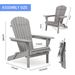 Wooden Folding Adirondack Chair Set Of 2, Solid Cedar Wood Lounge Patio Chairs For Garden, Lawn, Backyard_maomaolike.com
