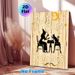Tarot Card Readings Painting Poster, Vintage Witchy Silhouette Poster, Mystical Rustic Design With Witch, Black Cat, Moon And Stars, Ideal For Home_maomaolike.com