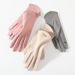 Warm gloves Women's fleece thickened warm outdoor driving and cycling touch screen German fleece winter gloves_maomaolike.com