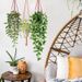Potted fake hanging plant pothos mandala with potted room desk decoration flower_maomaolike.com
