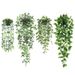Potted fake hanging plant pothos mandala with potted room desk decoration flower_maomaolike.com