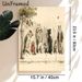 Anthropomorphic Pets Painting Poster, Vintage Whimsical Dressed Dogs & Cats On City Sidewalk Poster, Charming Artistic Decor Suitable For Living Room_maomaolike.com
