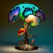 Magical LED Colorful Mushroom Lamp Ornament Creative Home USB Plug Night Light Decoration Resin Statue_maomaolike.com