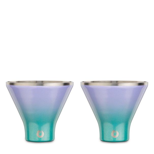 Stainless Steel Martini Glass, Set Of 2 - Mermaid_maomaolike.com