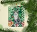 Ural Rex Cat By The Christmas Tree Porcelain Ornament Christmas Tree Hanging Decorations For Home Christmas Holiday, Rectangle, Gift, Multicolor_maomaolike.com