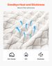 Bed Pillow For Sleeping, Queen Size Luxury Quality Hotel Pillow With Memory Foam Fill, Supportive & Adjustable, Includes Natural Firber Pillowcase, Bedding For Back, Stomach And Side Sleepers_maomaolike.com