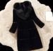 Sheepshear autumn and winter new spliced fur all-in-one mid-length imitation fox fur collar coat and fur jacket_maomaolike.com