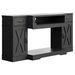 Farmhouse TV Stands, Media Console Table With Adjustable Shelves & Double-door, Entertainment Center For TVs Up To 75'', 3-in-1 TV Cabinet For Living Room, Bedroom, Study Room, Black_maomaolike.com