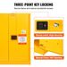VEVOR Flammable Storage Cabinet 30 Gal, 43.1x18.1x50.1 Inch Cold-Rolled Steel Flammable Liquid Storage Cabinet Explosion Proof With 1 Adjustable Shelf 2 Manual Closing Doors For Industrial Use, Yellow_maomaolike.com